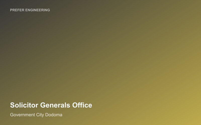 Solicitor General's Office Dodoma